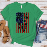 Women's Independence Day T Shirt round Neck Short Sleeve T-shirt Women's Top