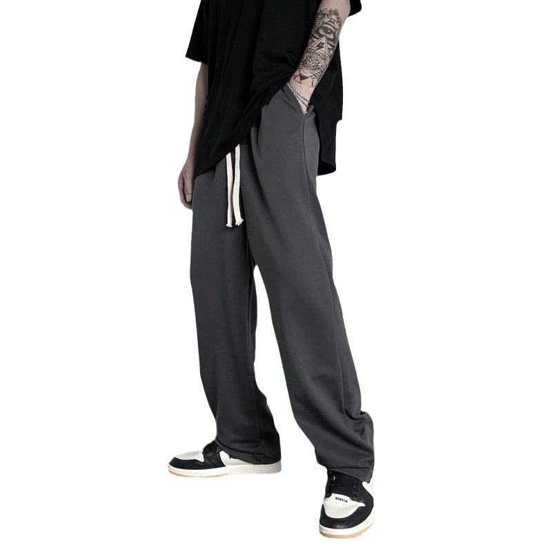 Men Sweatpants Men's Fashion Brand Ins Wide Leg Casual Trousers Straight Loose