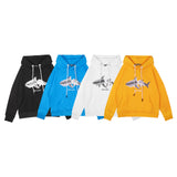 Palm Angle Hoodie Palm Angels Broken Shark Embroidered Hoodie Couple