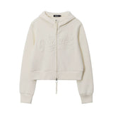 Women Hoodie Hooded Cardigan Sweater Women's Casual Short