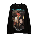Men Long Sleeve Shirt Street Printing Long Sleeve T-shirt Men's and Women's Ins Sweater Couple