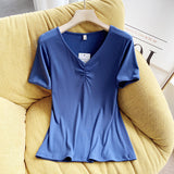 Women T-Shirt Short-Sleeved White T-shirt Women's Summer Top