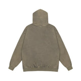 Men Hoodie Science Fiction Printed Washed Distressed Sweater Men's Hip Hop Pullover Hooded Top