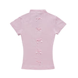 Women T-shirt Turtleneck Short Sleeve T-shirt Slim Fit Summer Top