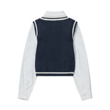 Women Sweater Long-Sleeved Sweater Casual College Style Girls' Autumn Short