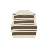 Women Vest Striped Knitted Vest for Women Short Summer