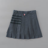 Women Skirt Pleated Skirt Preppy Style
