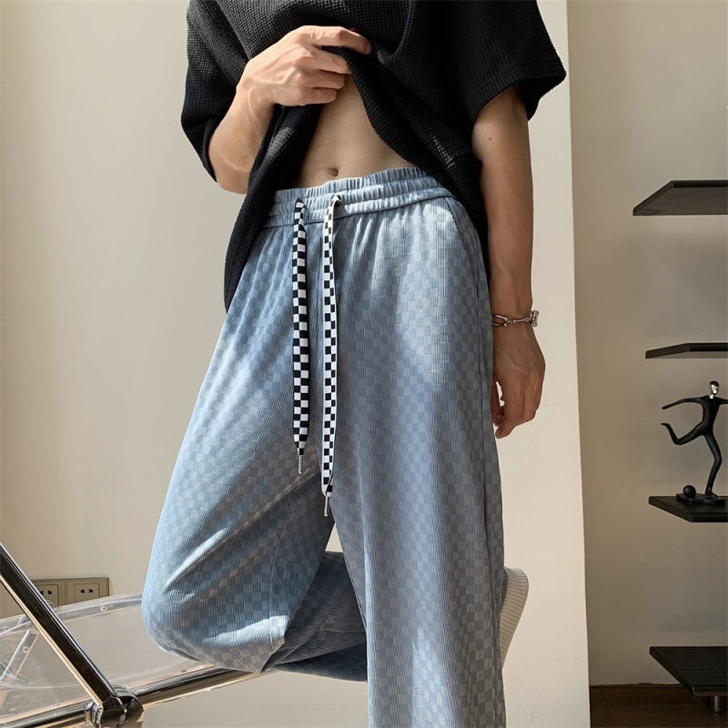 Men Sweatpants Men's Summer Niche Casual Trousers Hong Kong Style All-Matching