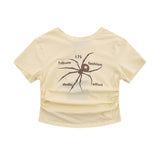 Women T-shirt Printed Short T-shirt Crew Neck Short Sleeve T-shirt Casual