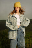 Unisex Jacket Autumn Three-Dimensional Denim Jacket Women's Clothing