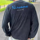 Men T-shirts Nirvana Band Washed Old T-shirts
