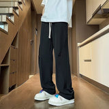 Men Sweatpants Drape Ice Silk Pants Men's Summer