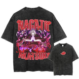 Japanese Anime T-shirt Double Sided Cotton Harajuku