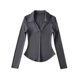 Women T-Shirt Spring T-shirt Women's Long-Sleeved Bottoming Shirt Top