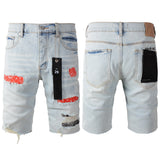 Purple Brand Denim Shorts High Street Blue