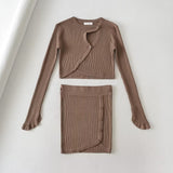 Women's Skirt Short Knitted Bottoming Shirt Women's Skirt Suit