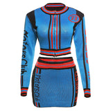Women Co-Ord Set Fall Women's Clothing Casual Top Sexy Skirt Sets