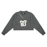 Women Sweater Short Sweater Casual Women's Autumn Long Sleeve