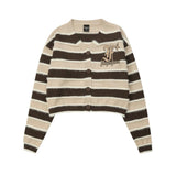 Women Sweater Short Knitted Letter Autumn Leisure Sweater Coat