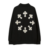Men Hoodie Embroidered Sweater Men's Loose Casual Spring and Autumn