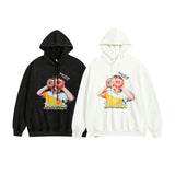 Men Long Sleeve Shirt Portrait Printing Couple Hooded Sweater Men and Women