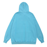 Men Hoodie Printed Hoodie Men's Spring and Autumn Loose Casual Long Sleeves Washed Old
