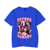 Cute Kamado Nezuko Print Short Sleeve T Shirts Women