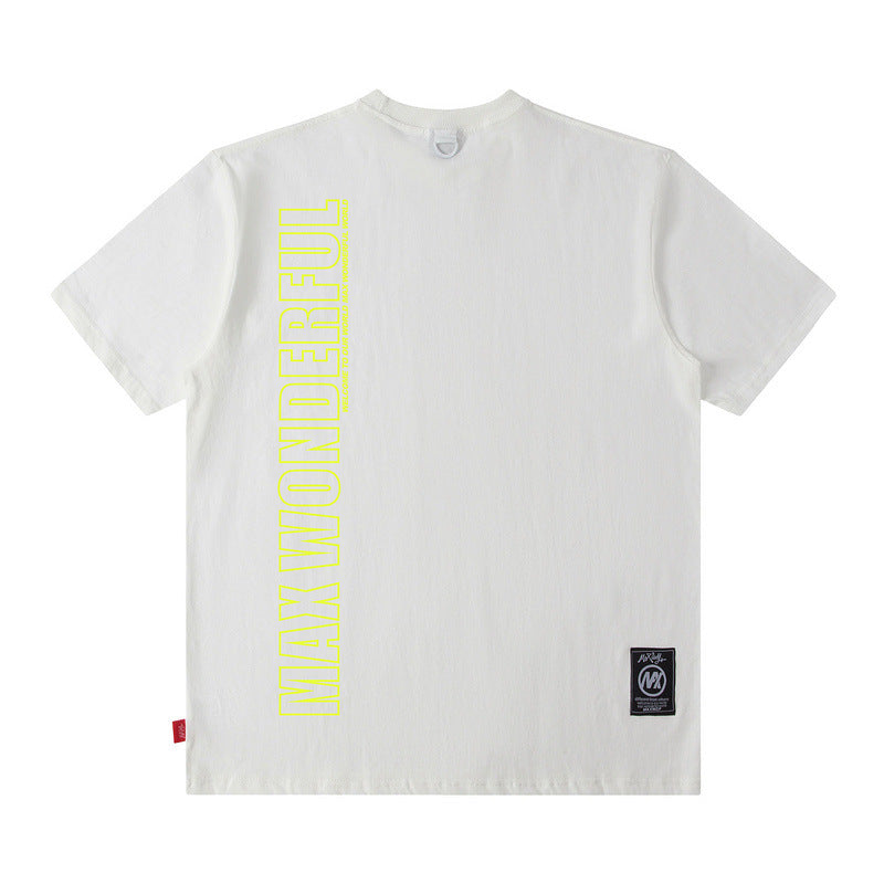 Men T Shirt Short Sleeve Hip Hop Summer Loose Street Couple T-shirt