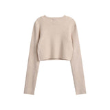 Unisex Jacket Autumn Short Knitted Sweaters Women's Clothing