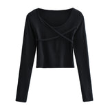 Women T-Shirt I round Neck Long Sleeve T-shirt Female Spring Undershirt