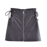 Women Skirt Black Skirt Women's High Waist Zipper