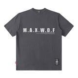 Men's T Shirt Letter Print Short-Sleeved T-shirt Men's and Women's Vibe Style Loose Top