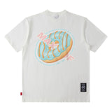 Men T Shirt Street Retro Printed Men and Women Couple Summer Short Sleeve T-shirt