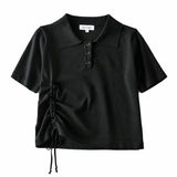 Women T-shirt Short Sleeve Shirt Top Women's Knitted