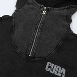 Men Hoodie Sweater Men's Autumn and Winter Washed and Worn Loose