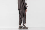 Unisex Pants Fall Color Contrast Patchwork Casual Pants