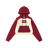 Women Hoodie Short Hood Girls' Spring and Autumn Casual Long-Sleeved Hoodie