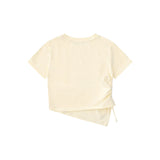 Women T-shirt Short-Sleeved T-shirt Girls' Summer Five-Pointed Star Kitten Print