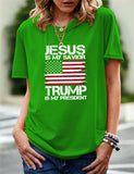 Women's Independence Day T Shirt Printed Short-Sleeved T-shirt