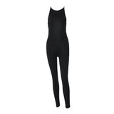 Women Jumpsuit Women's Winter Fashion Slim Solid Color Jumpsuit