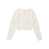 Women Sweater Short Letters Knitted Cardigan Jacket Girls' Sweater