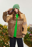 Unisex Jacket Autumn Deerskin Chessboard Plaid Jacket Women's Clothing