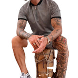 Men Co-Ords Summer Men's Suit Sports Casual Knitted