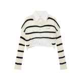 Women Sweater Short Knitwear for Women Autumn Casual Long Sleeve Shirt