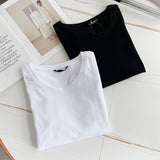 Women's T-Shirt Summer Short-Sleeved T-shirt Women's Loose round Neck