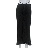 Women Desses Skirt Low Waist Elegant Dress