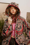 Unisex Jacket Fall Paisley Hooded Coat Women's Clothing
