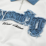 Men Hoodie Embroidery Half Zipper Sweater Men Spring and Autumn Leisure