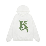Men Hoodie Embroidered Hoodie Men's Spring and Autumn Loose Pullover Top
