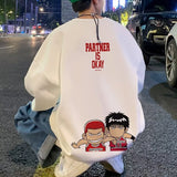 Men Hoodie Sweater Men's Spring and Autumn High Street Fashion Brand Bottoming Long Sleeve
